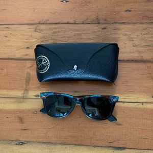 Vintage Ray-Ban W1088 Wayfarer Street Neat Turquoise Mosaic Sunglasses